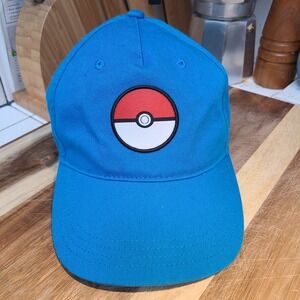 Pokemon‎ Pokeball Hat Blue Adjustable Baseball Cap Nintendo 2023 Collectors